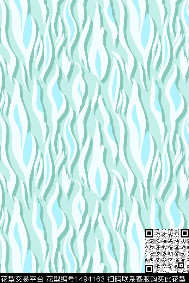 水彩肌理大牌风传统印花华亿平台下载（图片编号: 1494163） - 瓦栏（Walan）