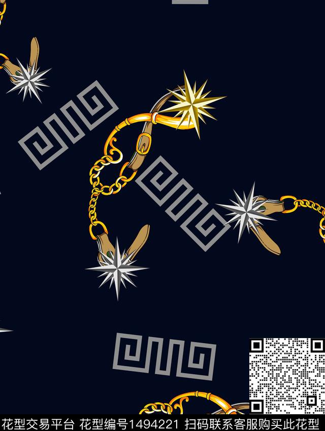 大牌风大牌男装欧洲数码印花华亿平台下载（图片编号: 1494221） - 瓦栏（Walan）