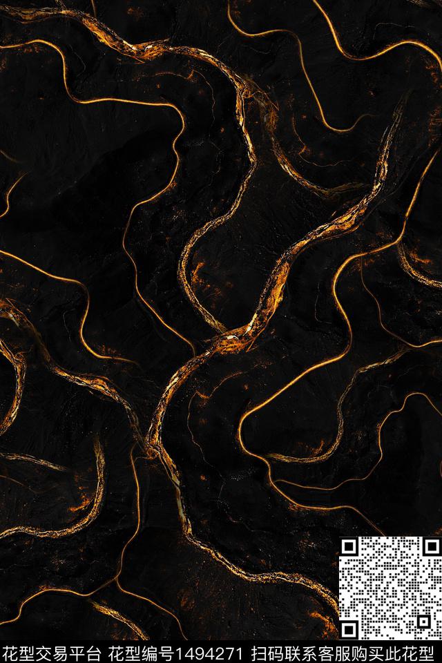 几何大牌风抽象数码印花华亿平台下载（图片编号: 1494271） - 瓦栏（Walan）