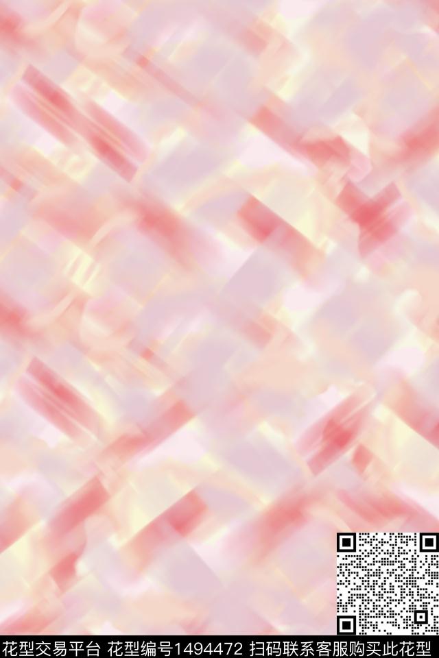 雪纺春夏华亿平台小清新数码印花华亿平台下载（图片编号: 1494472） - 瓦栏（Walan）