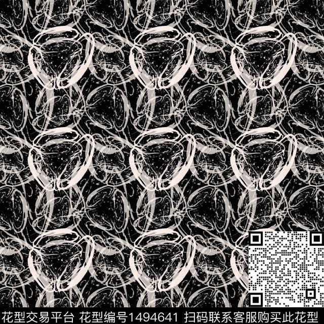 几何肌理迷彩传统印花华亿平台下载（图片编号: 1494641） - 瓦栏（Walan）