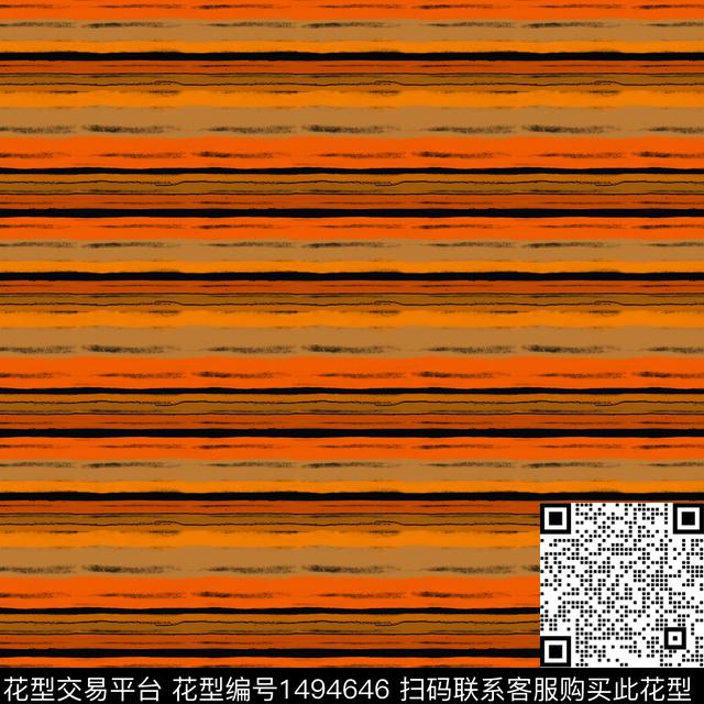 线条手绘条纹传统印花华亿平台下载（图片编号: 1494646） - 瓦栏（Walan）