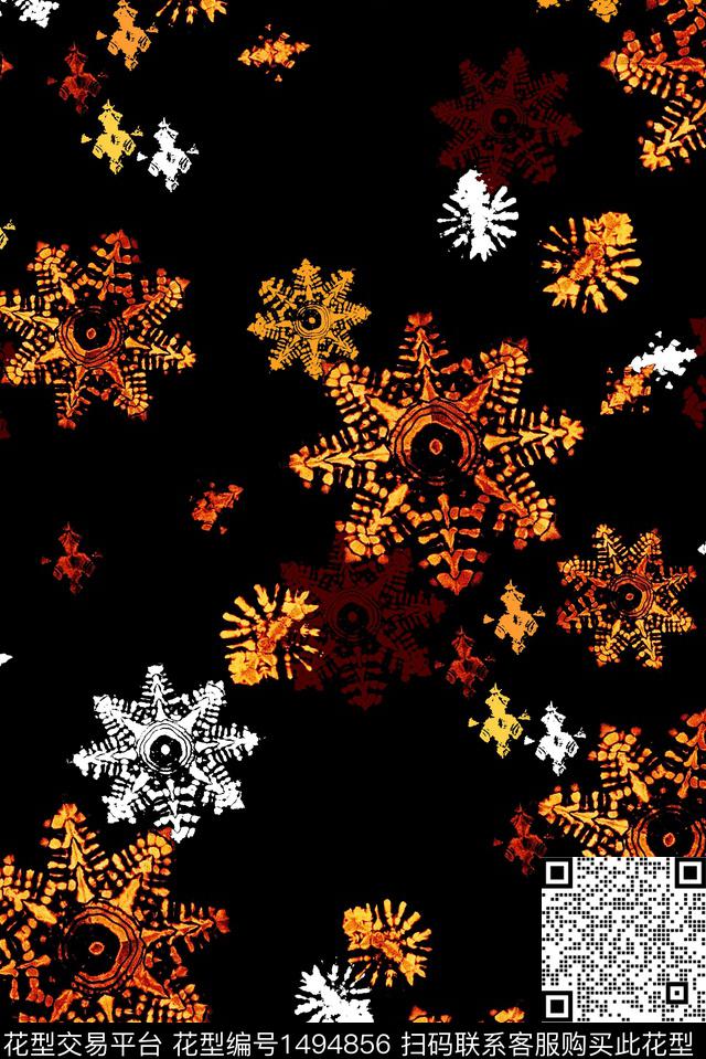 几何商务大牌风数码印花华亿平台下载（图片编号: 1494856） - 瓦栏（Walan）