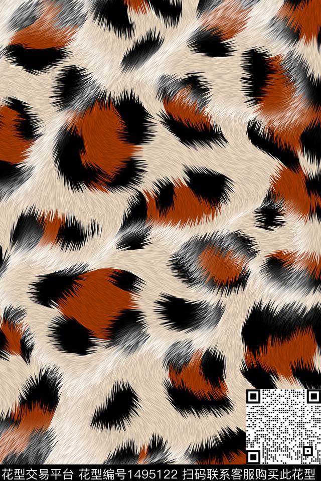 皮草纹理复古数码印花华亿平台下载（图片编号: 1495122） - 瓦栏（Walan）