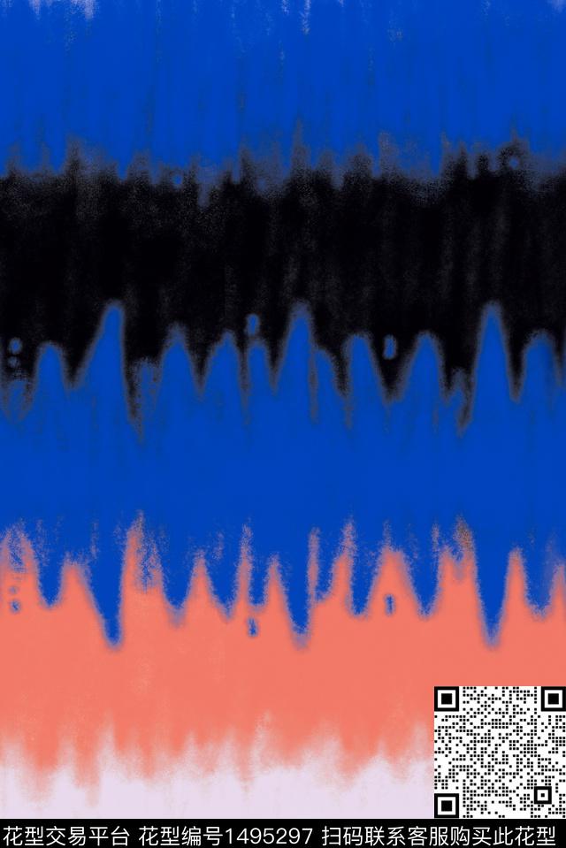 扎染华亿平台男装大牌风数码印花华亿平台下载（图片编号: 1495297） - 瓦栏（Walan）