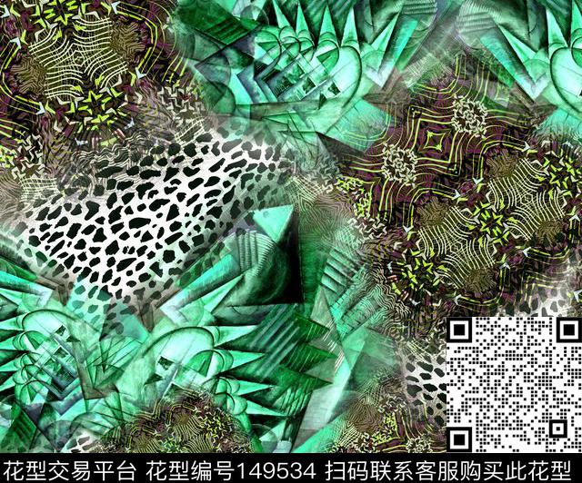 豹纹斑马纹奶牛纹数码印花华亿平台下载（图片编号: 149534） - 瓦栏（Walan）