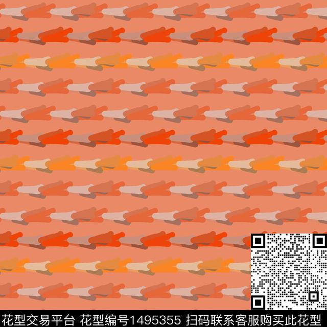 线条手绘条纹传统印花华亿平台下载（图片编号: 1495355） - 瓦栏（Walan）