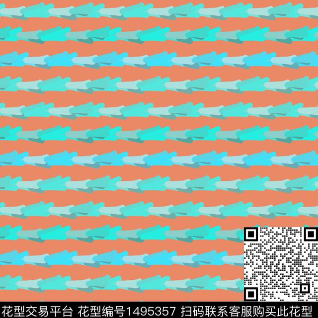 线条手绘条纹传统印花华亿平台下载（图片编号: 1495357） - 瓦栏（Walan）