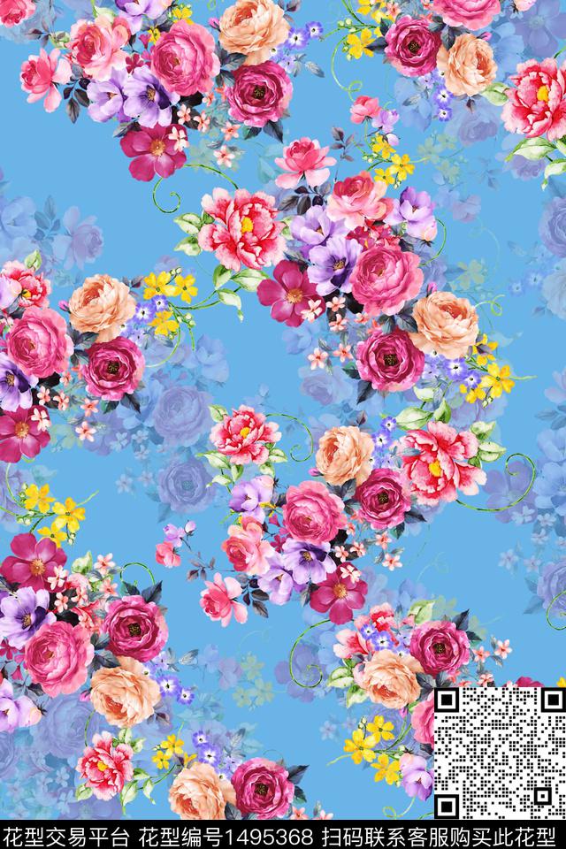 香云纱中东小碎花数码印花华亿平台下载（图片编号: 1495368） - 瓦栏（Walan）