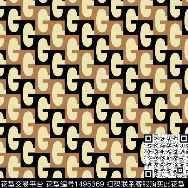 几何字母小碎花传统印花华亿平台下载（图片编号: 1495369） - 瓦栏（Walan）