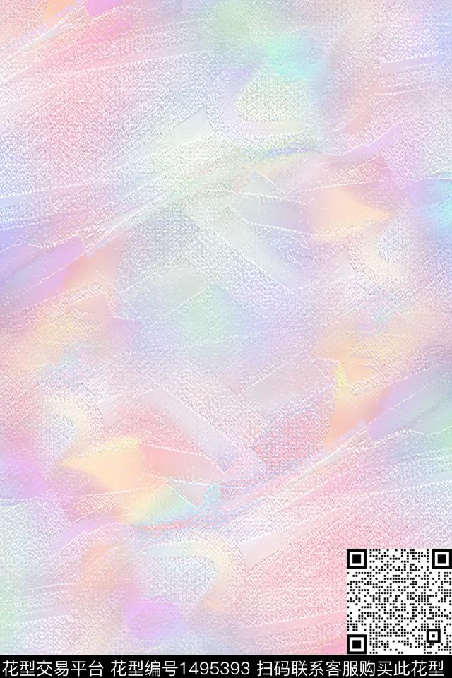 渐变扎染华亿平台大牌风数码印花华亿平台下载（图片编号: 1495393） - 瓦栏（Walan）