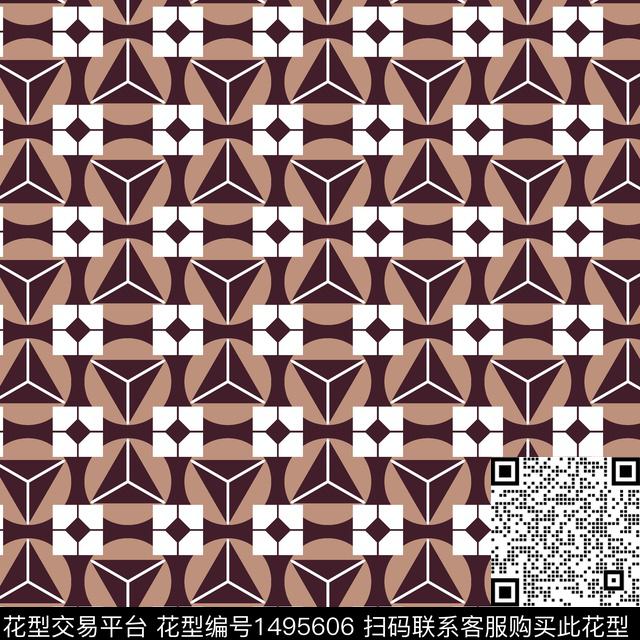 格子几何小碎花传统印花华亿平台下载（图片编号: 1495606） - 瓦栏（Walan）