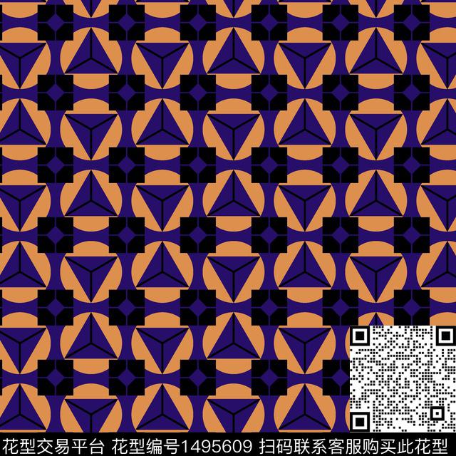 格子几何小碎花传统印花华亿平台下载（图片编号: 1495609） - 瓦栏（Walan）