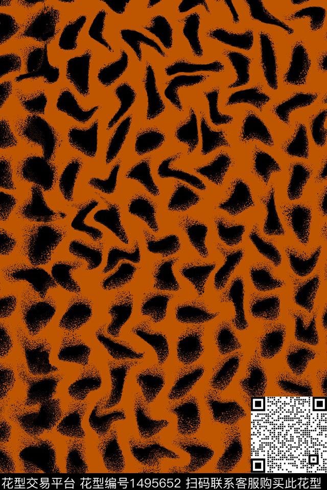 抽象简约数码印花华亿平台下载（图片编号: 1495652） - 瓦栏（Walan）