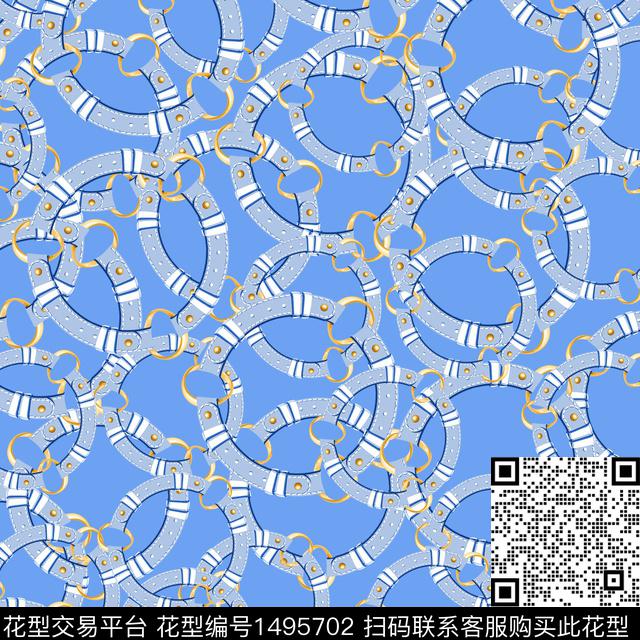 几何女装大牌风数码印花华亿平台下载（图片编号: 1495702） - 瓦栏（Walan）