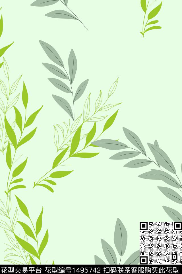 定位花大牌风中国风数码印花华亿平台下载（图片编号: 1495742） - 瓦栏（Walan）