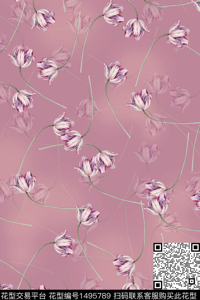 香云纱小碎花数码印花华亿平台下载（图片编号: 1495789） - 瓦栏（Walan）