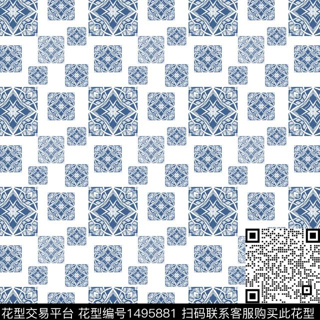 民族风波西米亚传统花纹传统印花华亿平台下载（图片编号: 1495881） - 瓦栏（Walan）