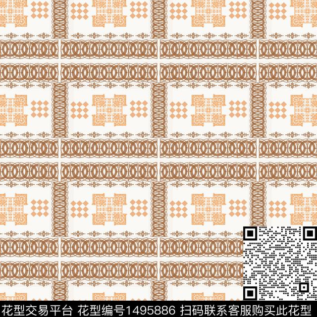 民族风波西米亚传统花纹传统印花华亿平台下载（图片编号: 1495886） - 瓦栏（Walan）