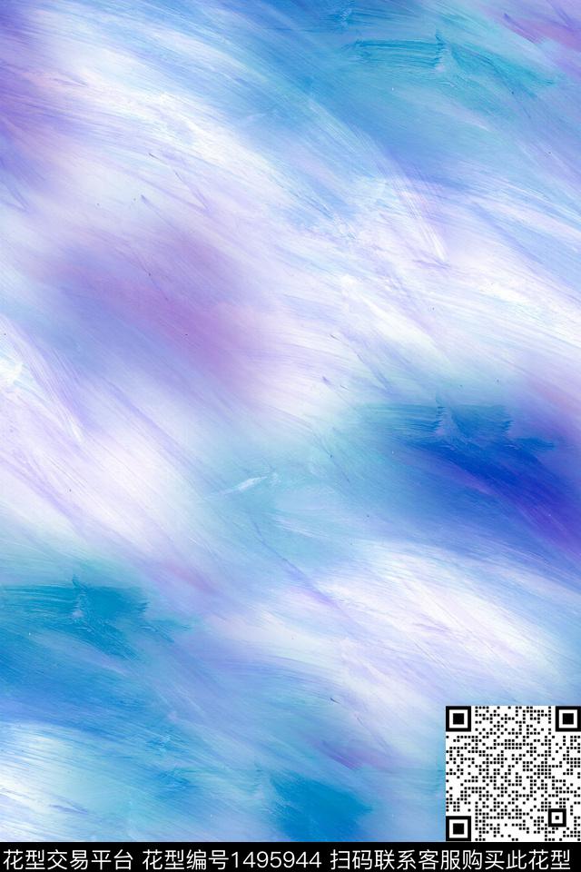 肌理扎染华亿平台大牌风数码印花华亿平台下载（图片编号: 1495944） - 瓦栏（Walan）