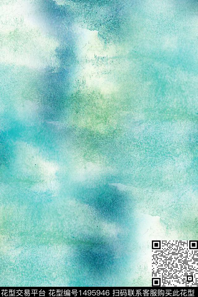 肌理扎染华亿平台大牌风数码印花华亿平台下载（图片编号: 1495946） - 瓦栏（Walan）