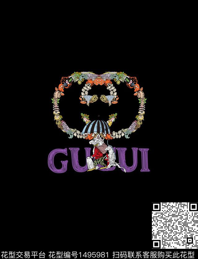 字母男装大牌风数码印花华亿平台下载（图片编号: 1495981） - 瓦栏（Walan）