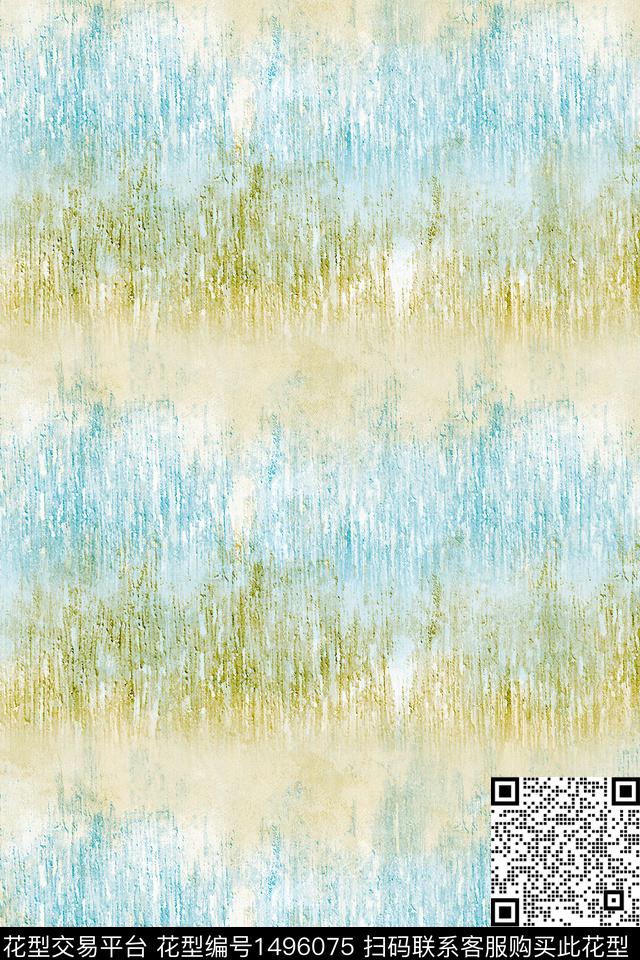 肌理扎染华亿平台大牌风数码印花华亿平台下载（图片编号: 1496075） - 瓦栏（Walan）