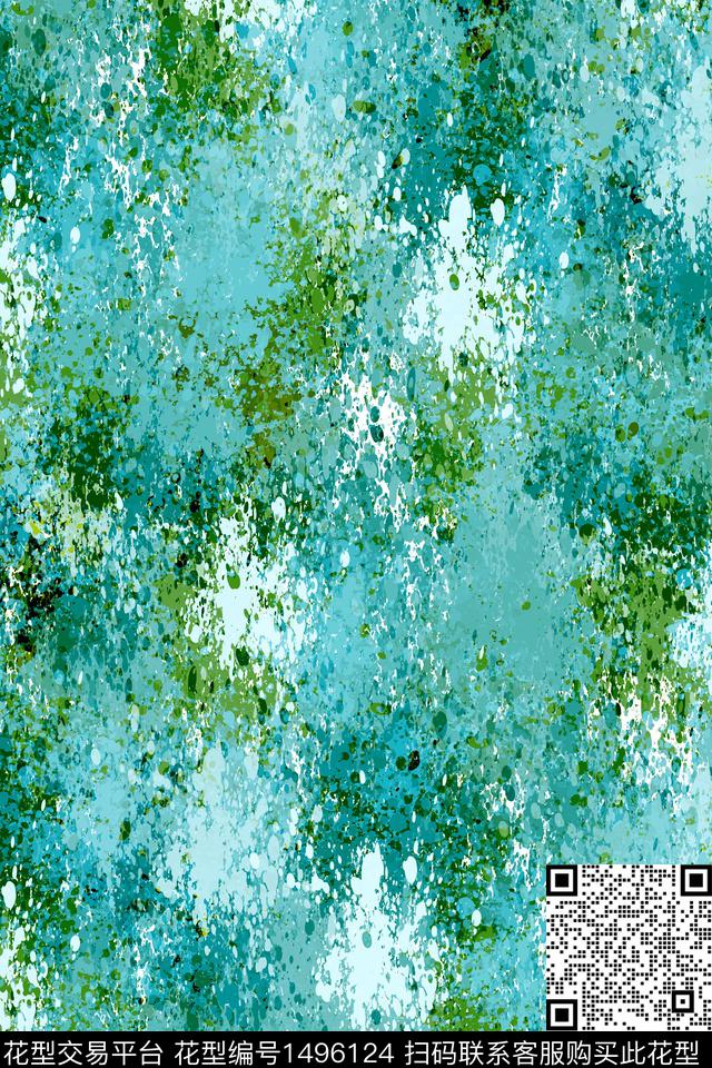 抽象男装户外家居服数码印花华亿平台下载（图片编号: 1496124） - 瓦栏（Walan）