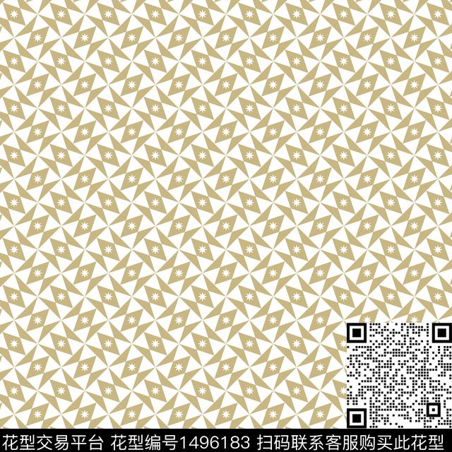 格子几何床品数码印花华亿平台下载（图片编号: 1496183） - 瓦栏（Walan）