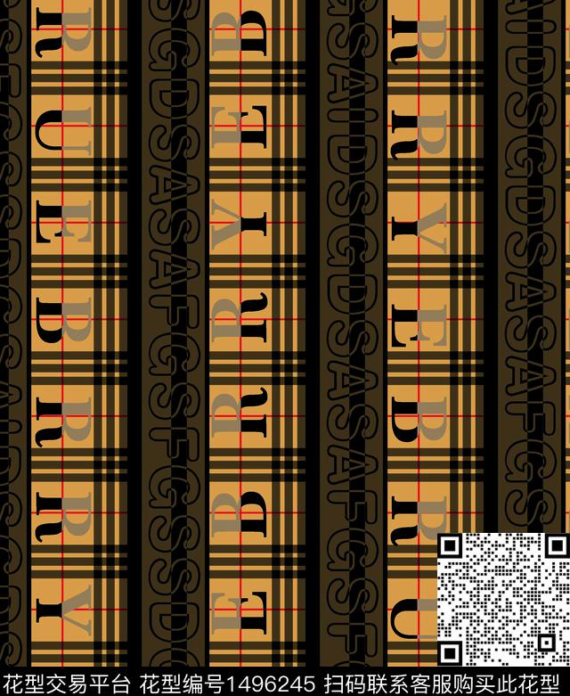 几何线条字母数码印花华亿平台下载（图片编号: 1496245） - 瓦栏（Walan）