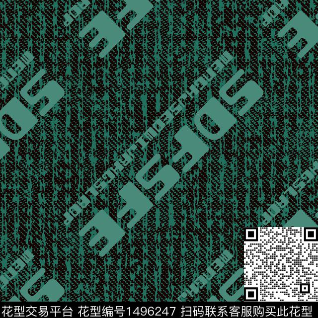 几何线条字母数码印花华亿平台下载（图片编号: 1496247） - 瓦栏（Walan）