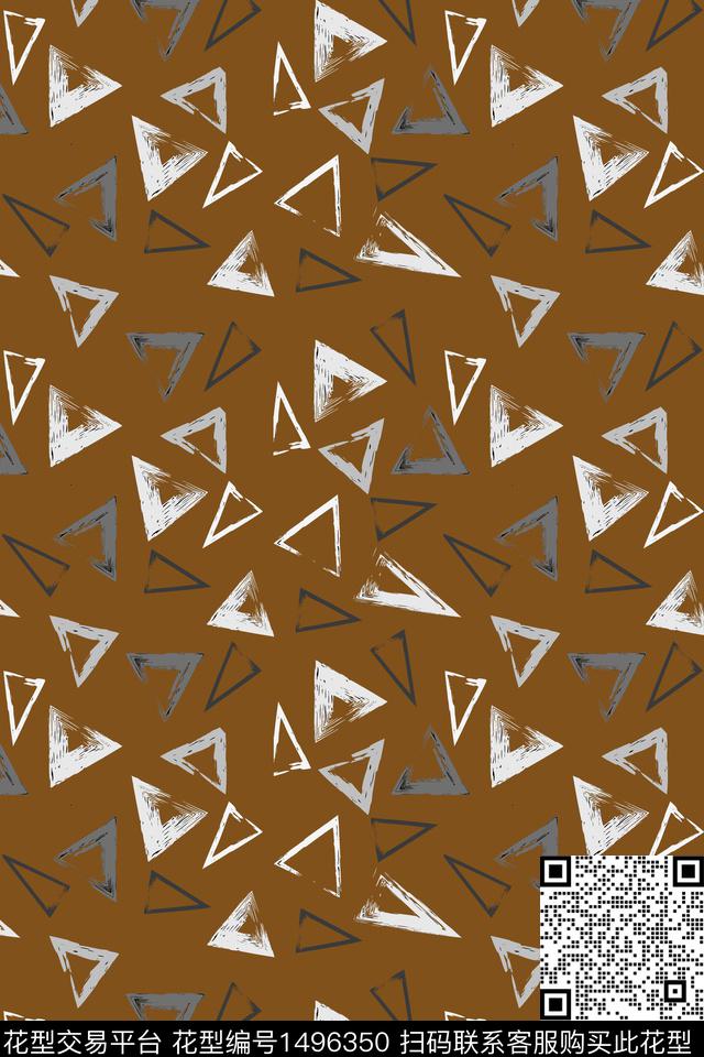 字母趣味线条数码印花华亿平台下载（图片编号: 1496350） - 瓦栏（Walan）