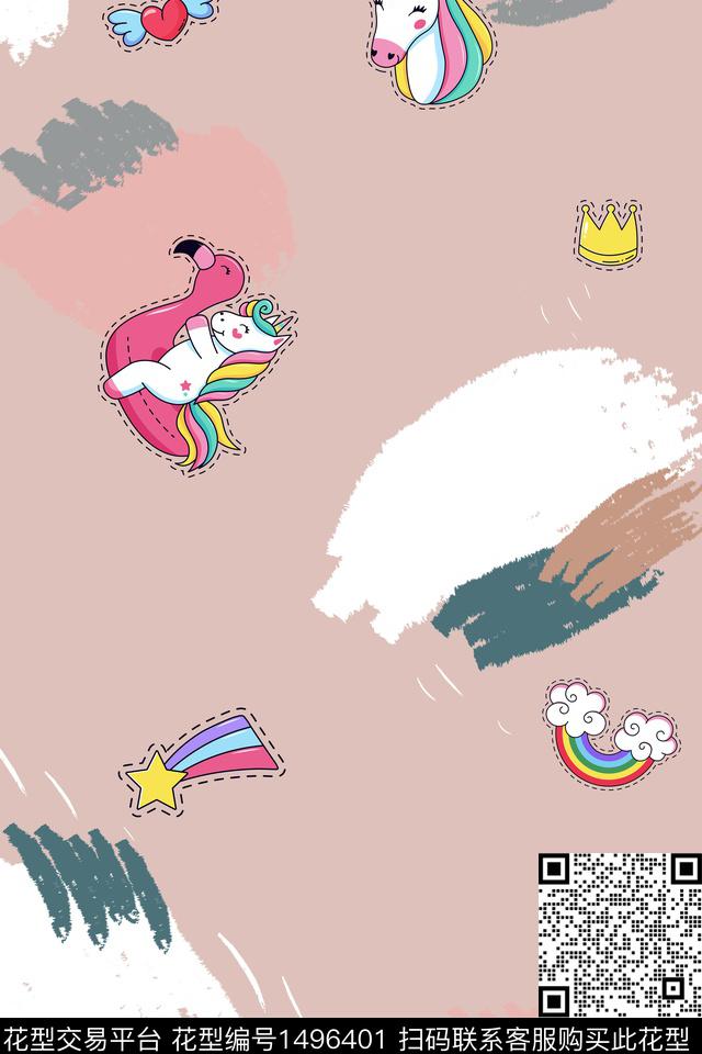 涂鸦爱心可爱传统印花华亿平台下载（图片编号: 1496401） - 瓦栏（Walan）