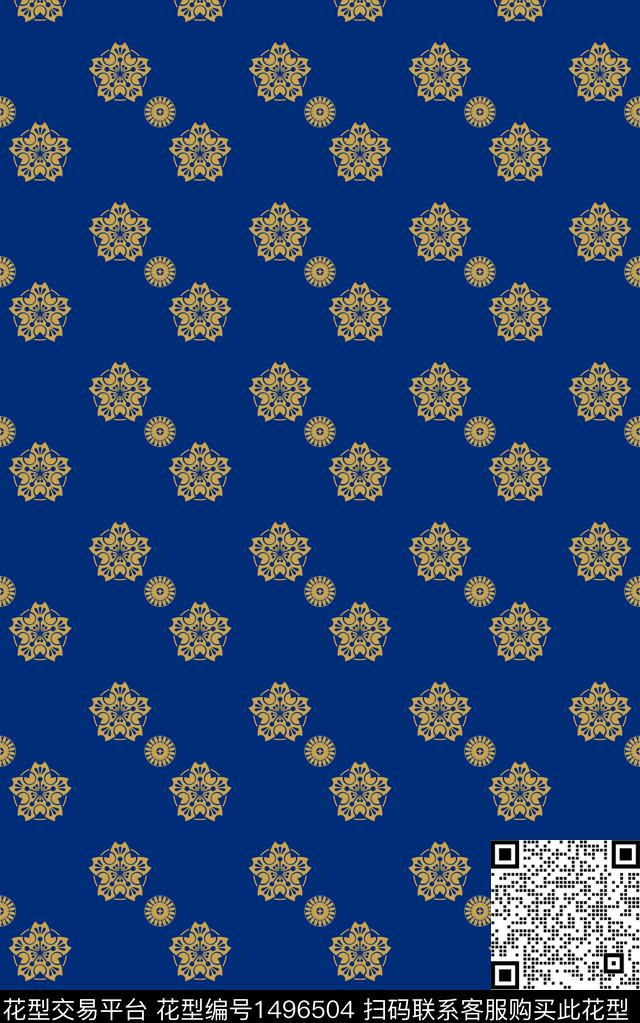 抽象花卉日本樱花传统印花华亿平台下载（图片编号: 1496504） - 瓦栏（Walan）