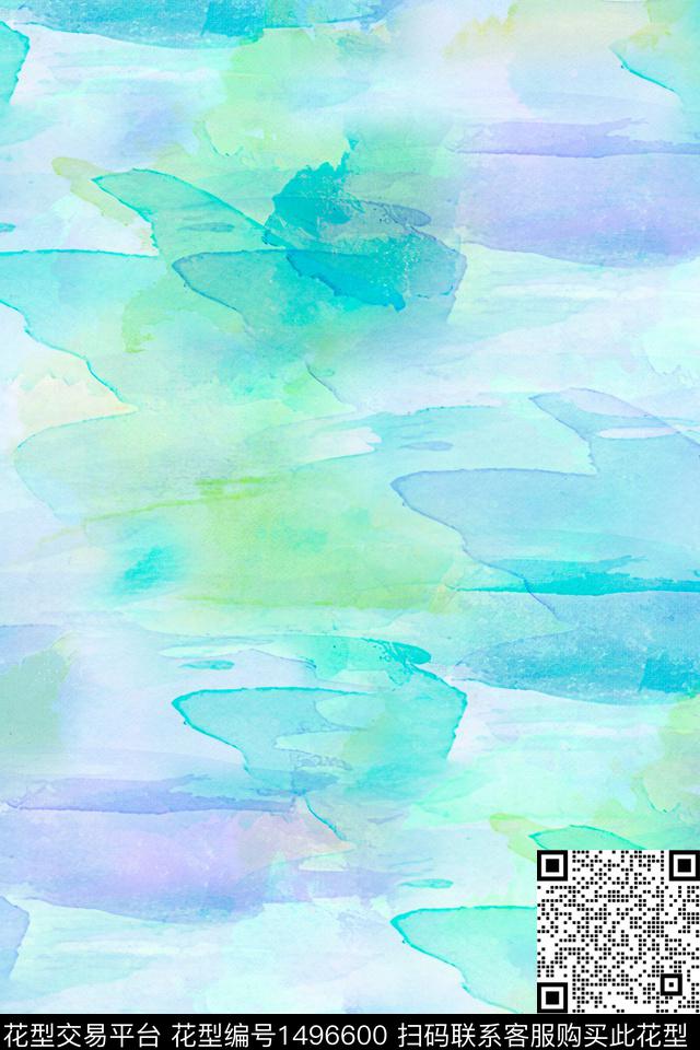 肌理扎染华亿平台大牌风数码印花华亿平台下载（图片编号: 1496600） - 瓦栏（Walan）