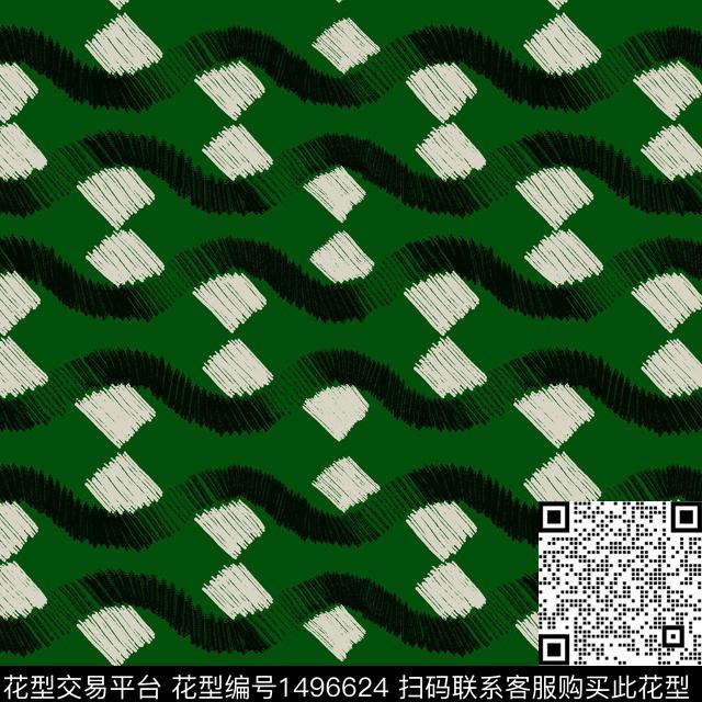 几何肌理简约传统印花华亿平台下载（图片编号: 1496624） - 瓦栏（Walan）