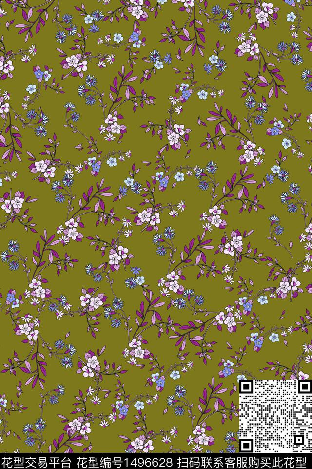 花卉大牌风桃花数码印花华亿平台下载（图片编号: 1496628） - 瓦栏（Walan）