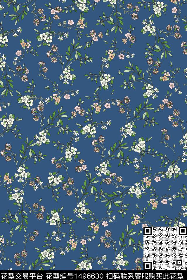 花卉大牌风桃花数码印花华亿平台下载（图片编号: 1496630） - 瓦栏（Walan）
