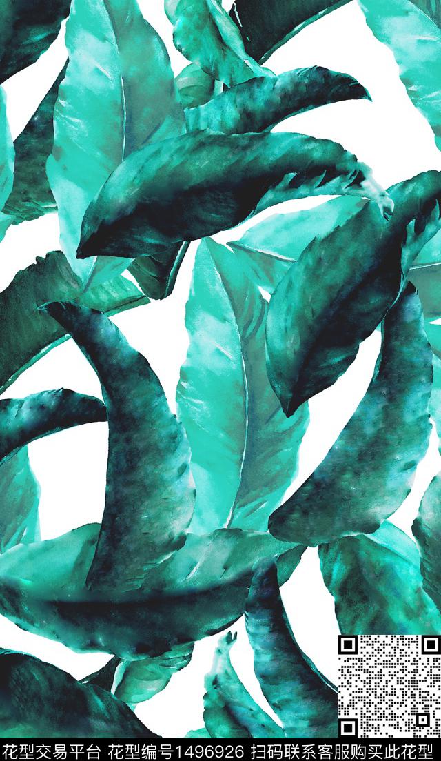 绿色热带华亿平台传统印花华亿平台下载（图片编号: 1496926） - 瓦栏（Walan）