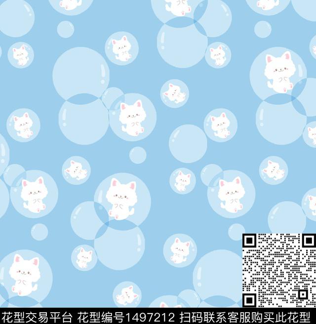 青蛙鸭子宇航员数码印花华亿平台下载（图片编号: 1497212） - 瓦栏（Walan）