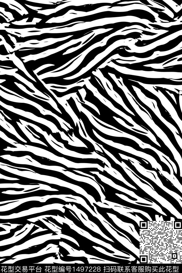 时尚皮草纹理数码印花华亿平台下载（图片编号: 1497228） - 瓦栏（Walan）