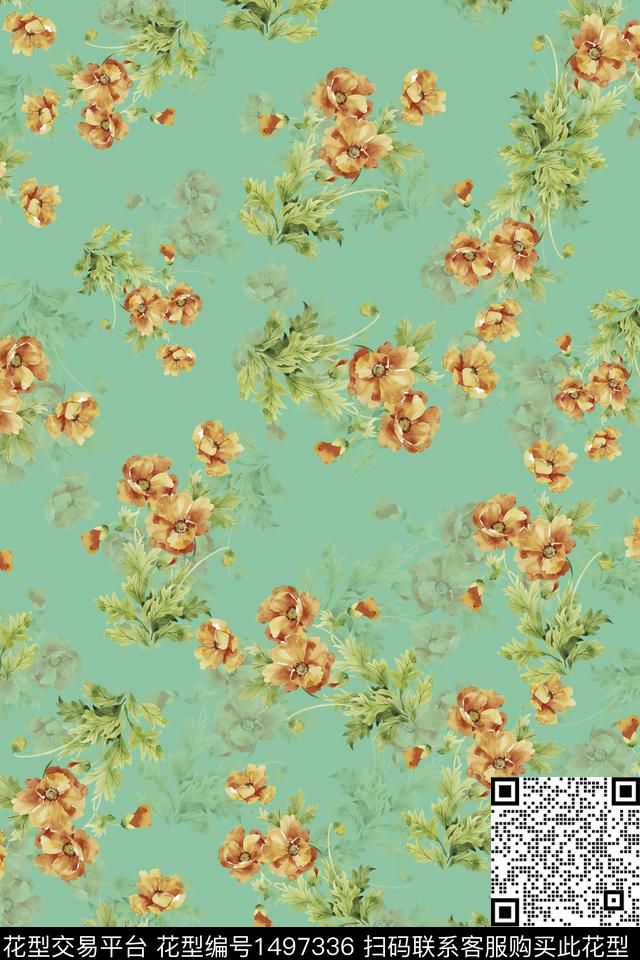 香云纱中国风牡丹数码印花华亿平台下载（图片编号: 1497336） - 瓦栏（Walan）