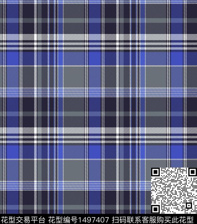 格子几何大牌风传统印花华亿平台下载（图片编号: 1497407） - 瓦栏（Walan）