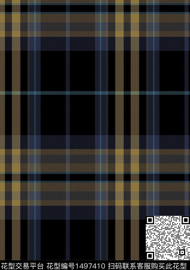 格子几何大牌风传统印花华亿平台下载（图片编号: 1497410） - 瓦栏（Walan）