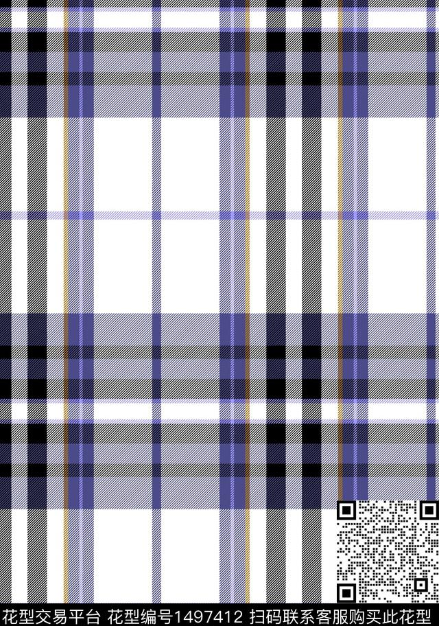 格子几何大牌风传统印花华亿平台下载（图片编号: 1497412） - 瓦栏（Walan）