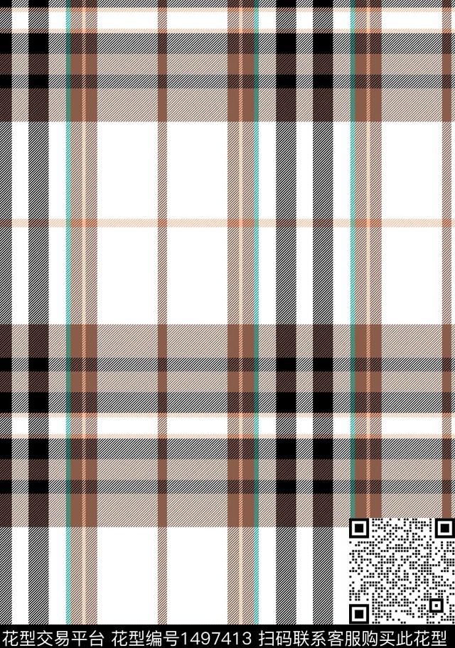 格子几何大牌风传统印花华亿平台下载（图片编号: 1497413） - 瓦栏（Walan）