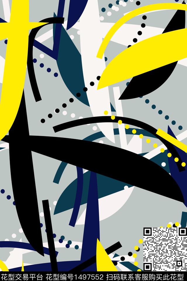 抽象男装户外家居服传统印花华亿平台下载（图片编号: 1497552） - 瓦栏（Walan）