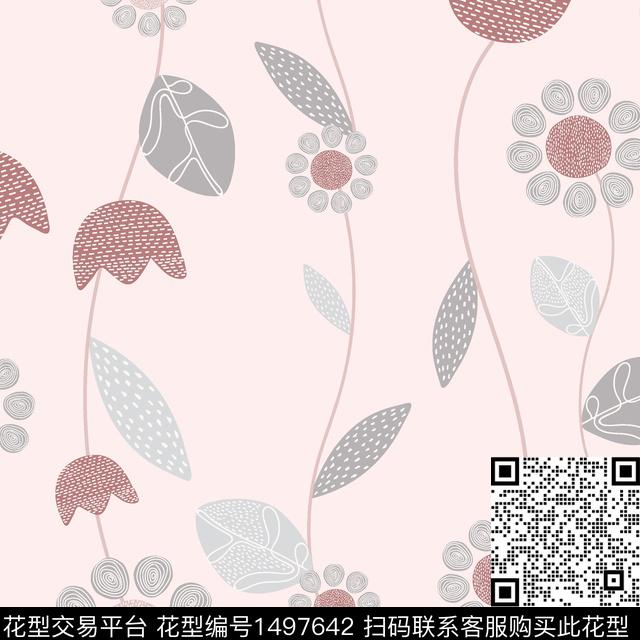 复古花卉小碎花传统印花华亿平台下载（图片编号: 1497642） - 瓦栏（Walan）