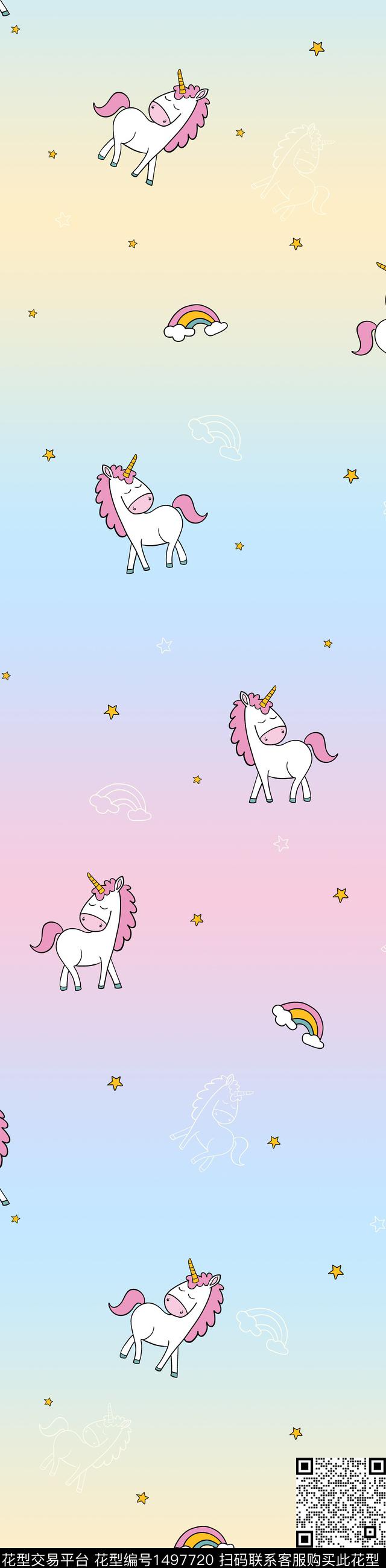 卡通动物头数码印花华亿平台下载（图片编号: 1497720） - 瓦栏（Walan）