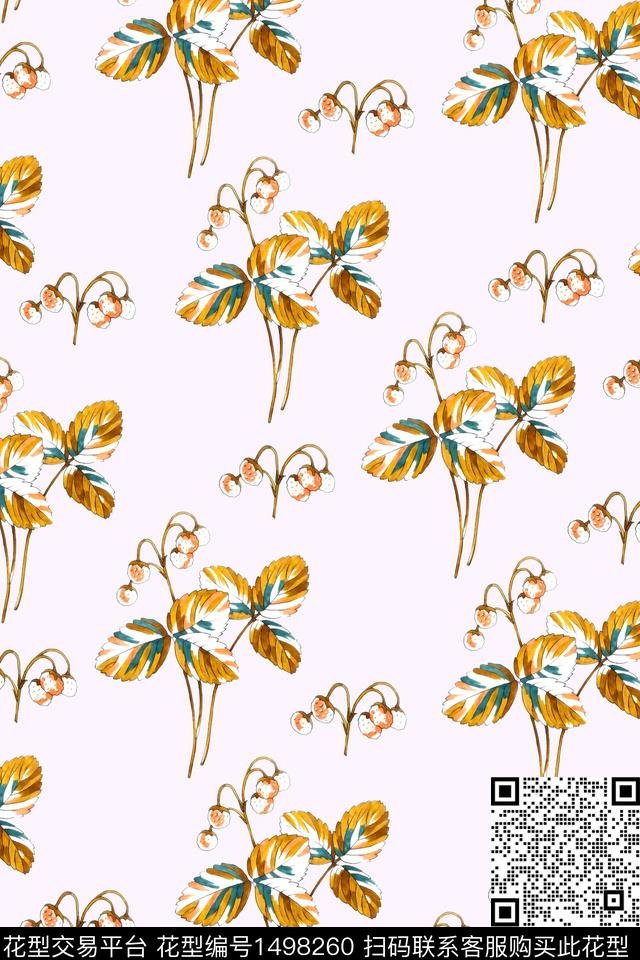 水彩花卉春夏华亿平台数码印花华亿平台下载（图片编号: 1498260） - 瓦栏（Walan）